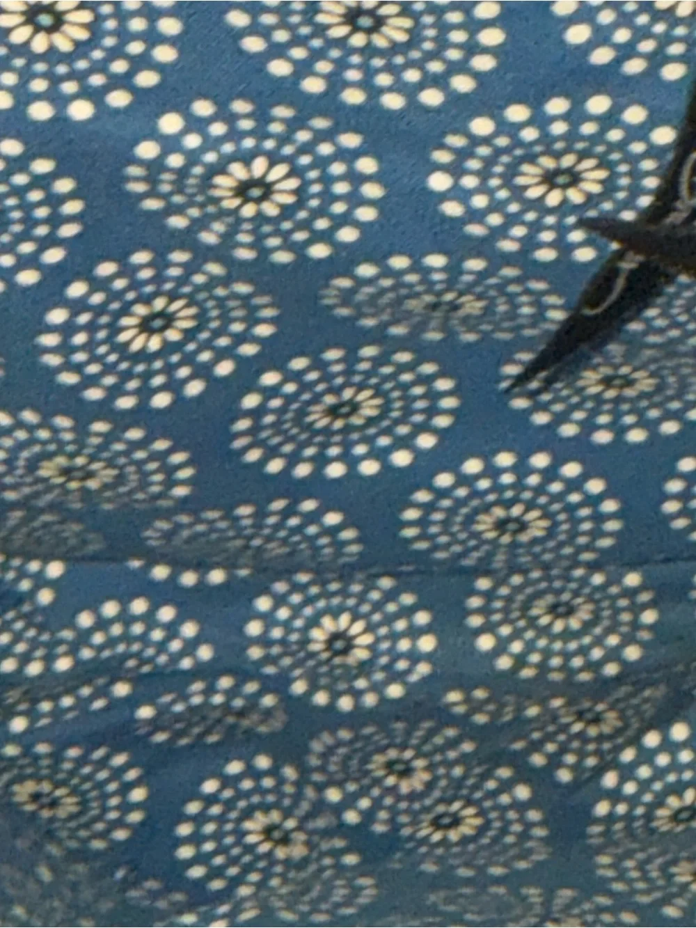 Vera Bradley Navy and Light Blue Quilted Paisley Tote